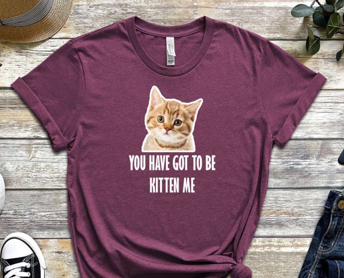 You Have Got To Be Kitten Me Shirt, Kitten Shirt, Cat Shirt, Orange Cat Shirt, Feline Shirt, Quote Shirt, Paws Shirt, Unisex Tee 6