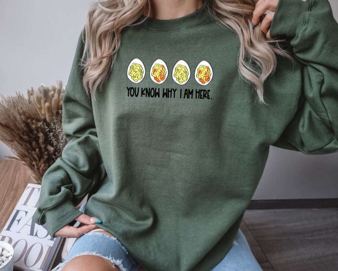 Thankful Thanksgiving Sweater: Deviled Eggs Fall Sweatshirt - Perfect Fall Gift! 2