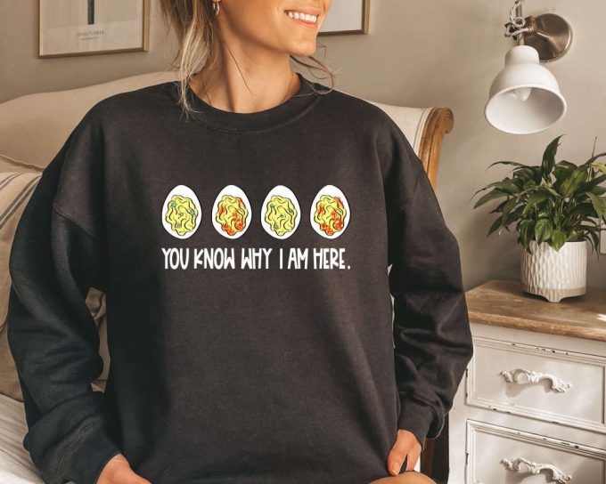 Thankful Thanksgiving Sweater: Deviled Eggs Fall Sweatshirt - Perfect Fall Gift! 3