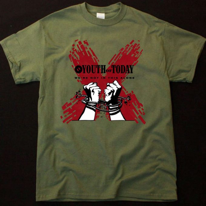 Youth Of Today T-Shirt: Punk Rock Music Shirt - Not In This Alone 5