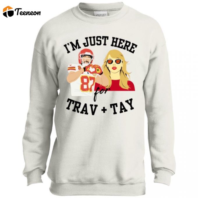 Youth Trav And Tay Swifty Crew Neck Chiefs Super Bowl Sweatshirt 1