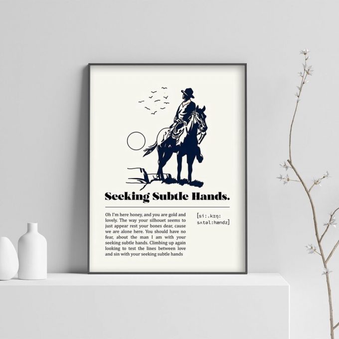 Zach Bryan Seeking Subtle Hands Poster For Home Decor Gift 2