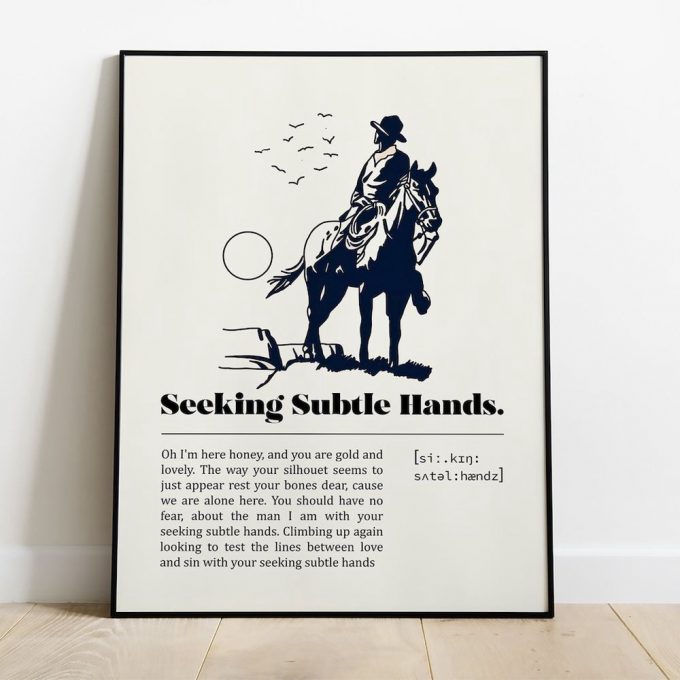 Zach Bryan Seeking Subtle Hands Poster For Home Decor Gift 3