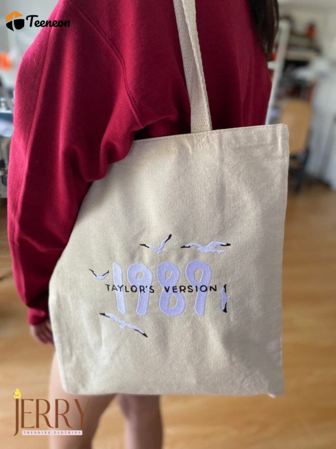 1989 Taylors Version Embroidered Tote Bag 1