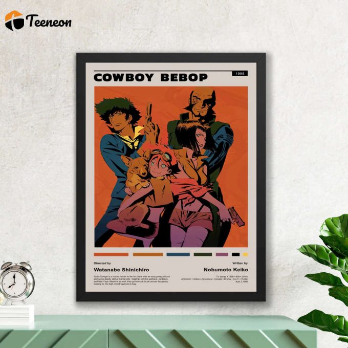 1998 Cowboy Bebop Digital Print, Vintage Movie, Film Poster For Home Decor Gift 1