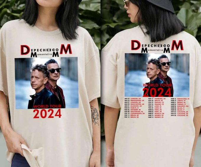 2024 Depeche Mode Memento Mori World Tour Tee - Rock Shirt 4