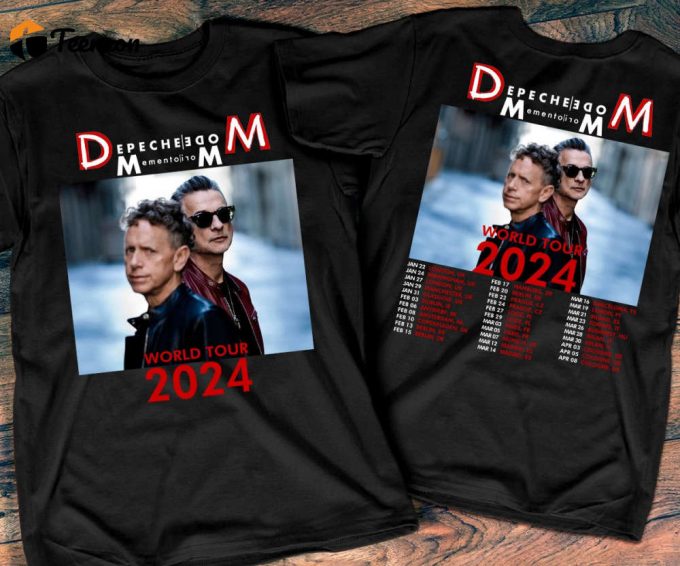 2024 Depeche Mode Memento Mori World Tour Tee - Rock Shirt 1