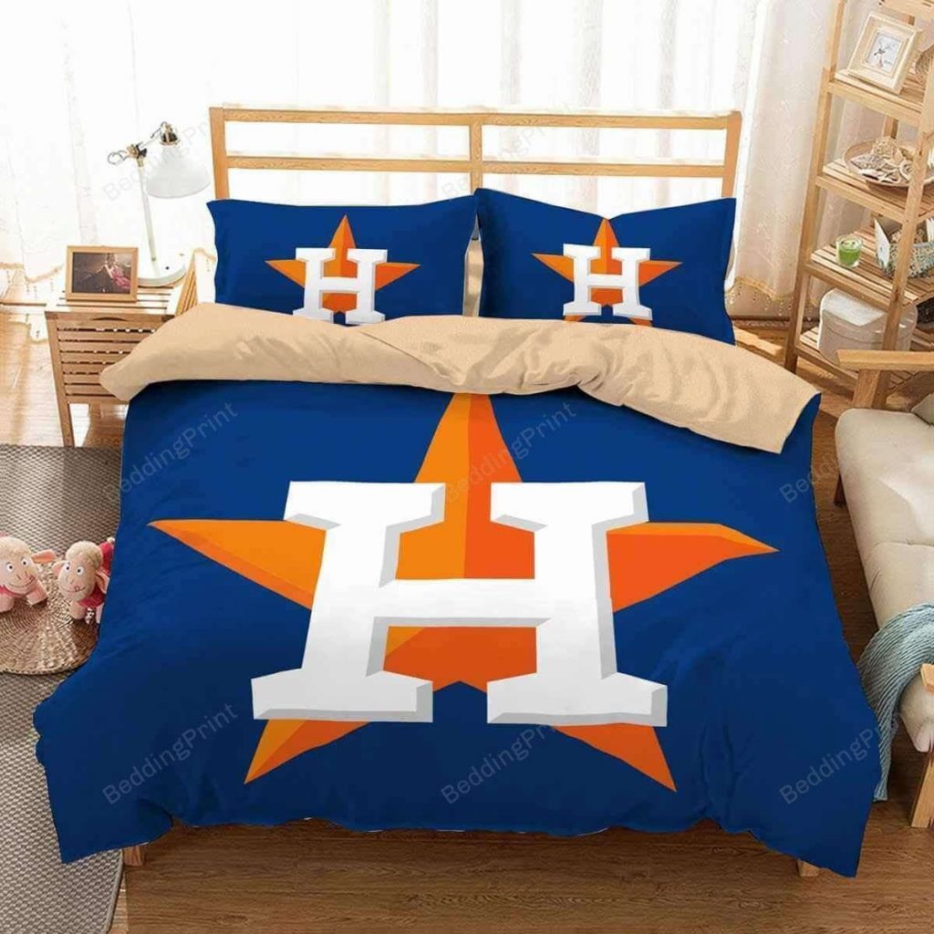 Official Houston Astros 3D Duvet Cover Bedding Set Gift For Fans – Perfect Fan Gift