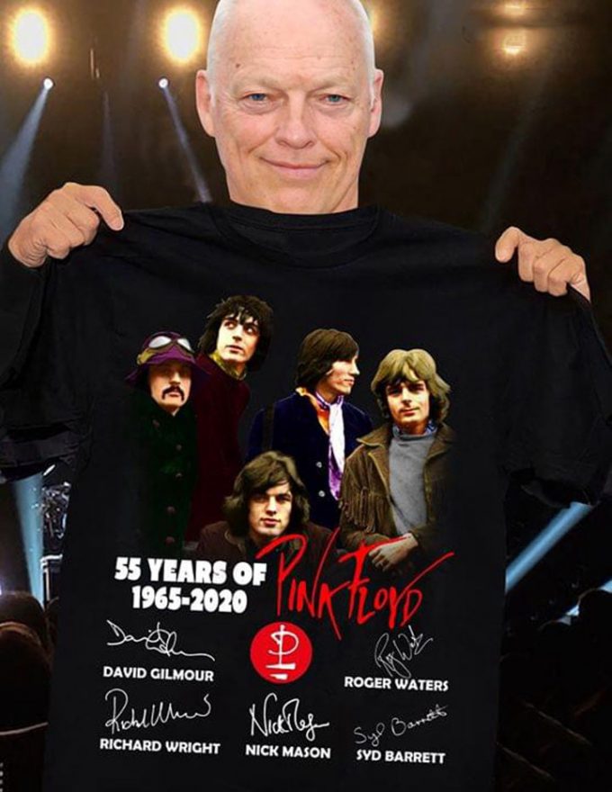 55 Years Of Pink Floyd Signatures Shirt: 1965-2020 Collectible 2
