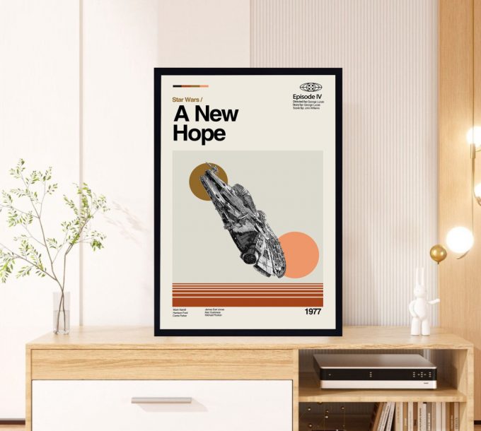 A New Hope Movie - Star Wars Poster For Home Decor Gift - Retro Movie Poster For Home Decor Gift - Minimalist Art - Vintage Poster For Home Decor Gift - Modern Art - Wall Decor - Home Decor 3