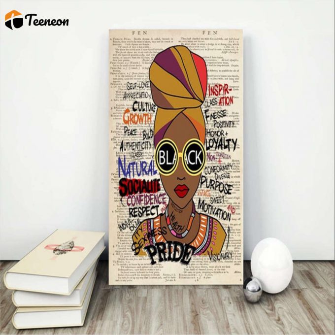 Afro Queen I Am African American Woman Poster For Home Decor Gift For Home Decor Gift 1