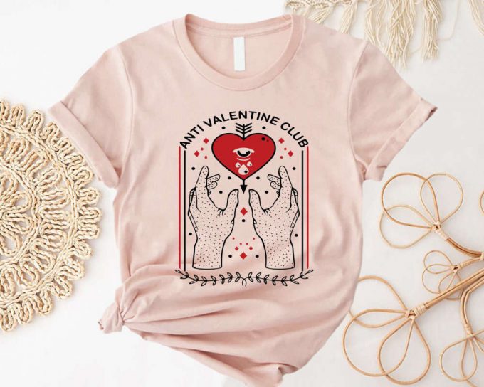 Anti-Valentine Club Sweatshirt: Funny Singles Valentines Shirt 4