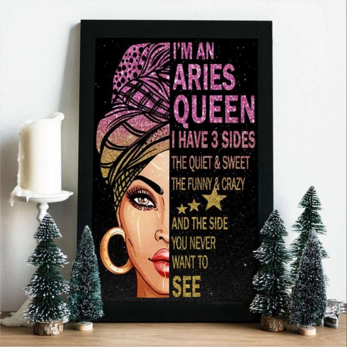 Aries Queen Black Woman Black Queen Poster For Home Decor Gift For Home Decor Gift 2