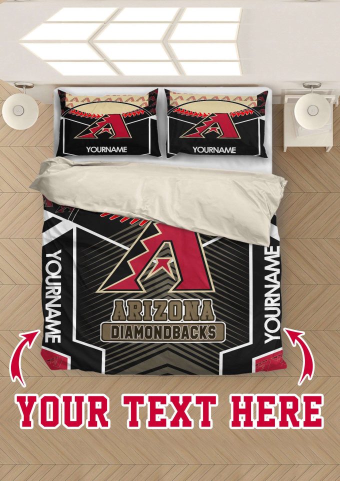 Arizona Diamondbacks Personalized Custom Bedding Set Gift For Fans - Perfect Gift For Fans King Queen Twin Sizes 1