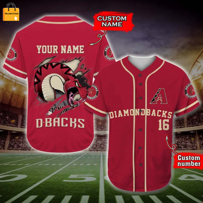 Arizona Diamondbacks Mascots Mlb Baseball Jersey