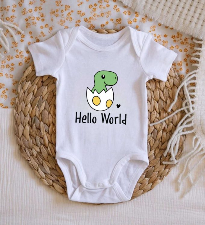 Cute Baby Dinosaur Shirt: Funny Onesie For Newborns Perfect Dino Birthday Gift! 2