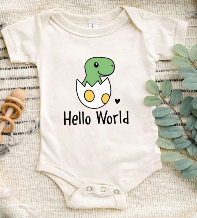 Cute Baby Dinosaur Shirt: Funny Onesie For Newborns Perfect Dino Birthday Gift! 3