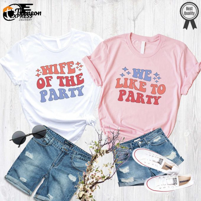 Bachelorette Party Shirts: Retro Wedding &Amp;Amp; 90S Vibes! Wife Bride Squad Bride Party Shirt 1