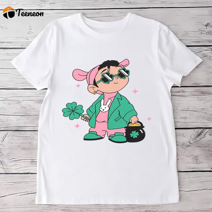 Bad Bunny St Patricks Day Cute T Shirt 1
