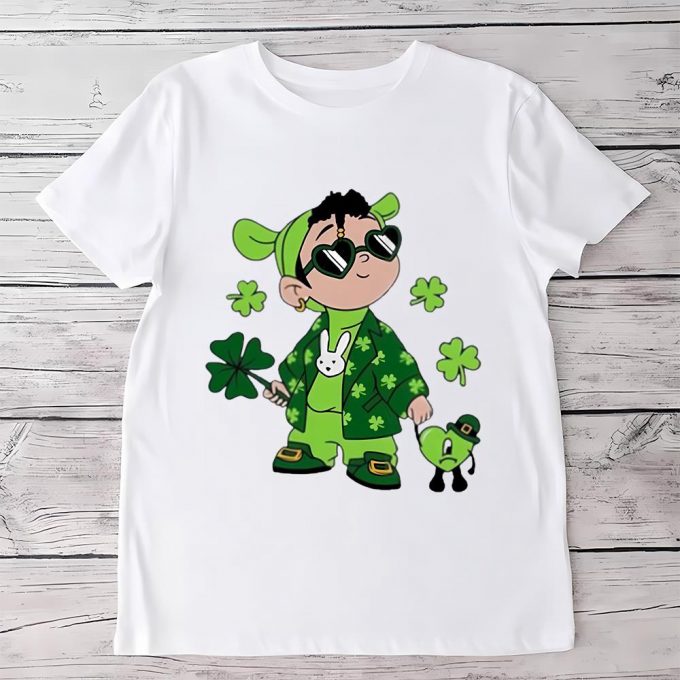 Bad Bunny St. Patricks Day Lucky Baby Benito T Shirt 2