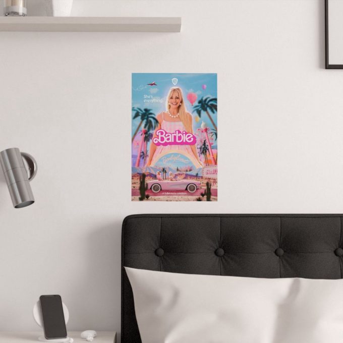Barbie 2023 Movie Poster For Home Decor Gift | Margot Robbie, Ryan Gosling Film Wall Art 6