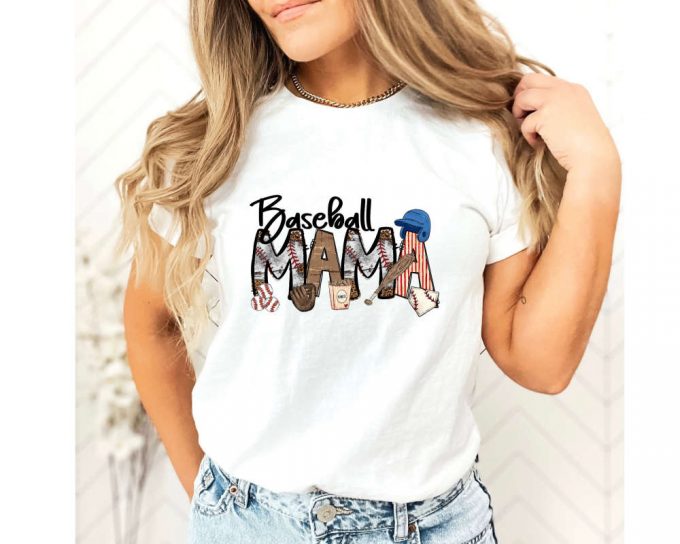Baseball Mama Shirt, Baseball Mom Shirt, Baseball Shirt For Women, Sports Mom Shirt, Mothers Day Gift, Family Baseball Shirt, Baseball Lover 3