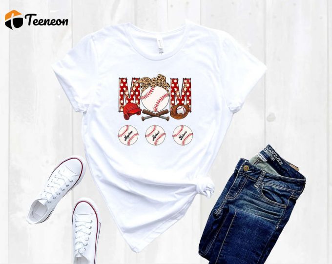 Custom Baseball Mom Shirt: Show Your Love As A Baseball Mama &Amp;Amp; Baseball Lover 1