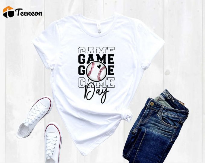 Play Ball With Our Baseball Shirt Collection: Team Player Number Game Day School And Mom-Dad Shirts! 1