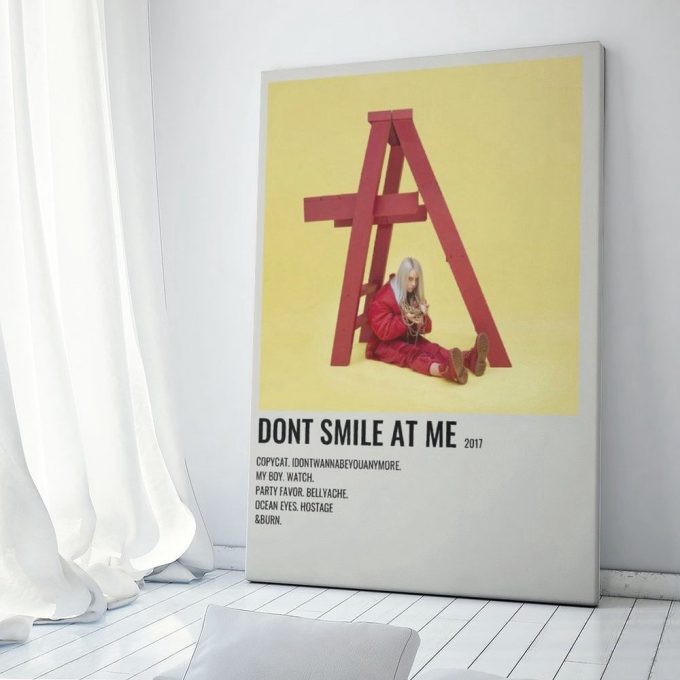 Billie Eilish Dont Smile At Me Album Cover Poster For Home Decor Gift 2