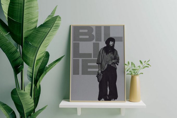 Billie Eilish Poster For Home Decor Gift - Billie Poster For Home Decor Gift - Pop Music Art - Billie Eilish Gift 2