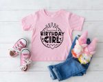 Stylish Birthday Shirts for Girls: Birthday Queen Princess Squad & More!