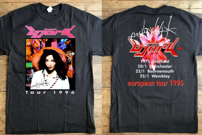 Bjork Post European Tour 96 T-Shirt: Vintage 90S Music Tee 5