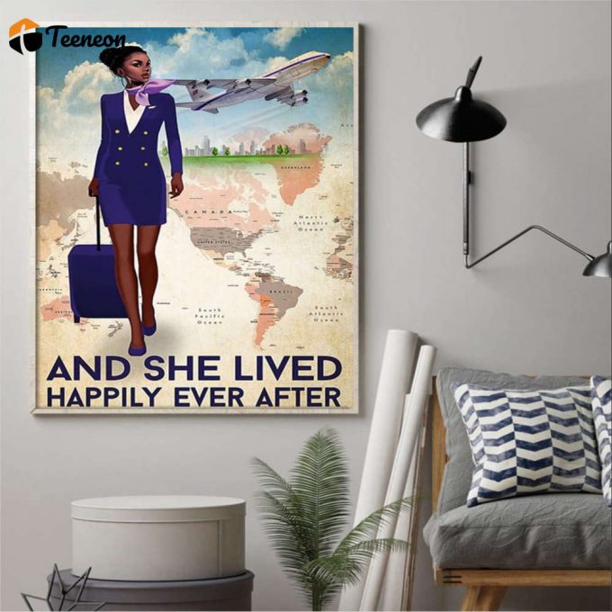 Black Girl And She Lived Happily Ever After Poster For Home Decor Gift For Home Decor Gift 1