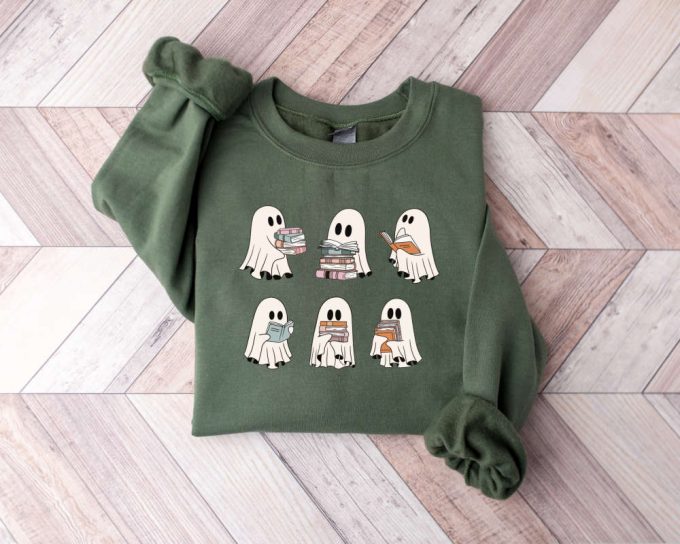 Cozy Book Lover Sweatshirt: Perfect For Teachers Librarians And Halloween Fun! 2