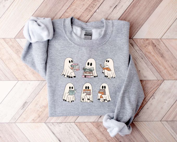 Cozy Book Lover Sweatshirt: Perfect For Teachers Librarians And Halloween Fun! 3