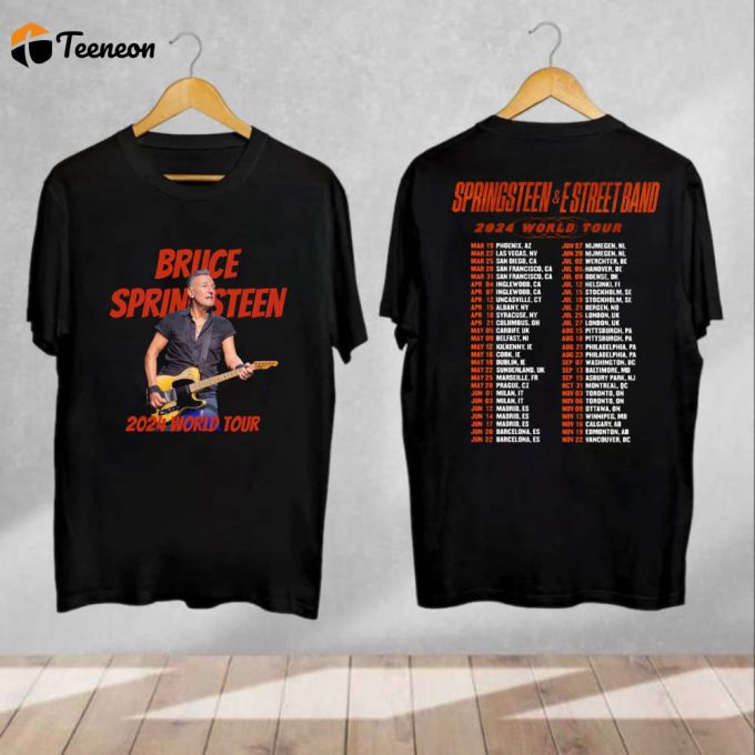 2024 Bruce Springsteen World Tour Shirt: E Street Band Merch 1