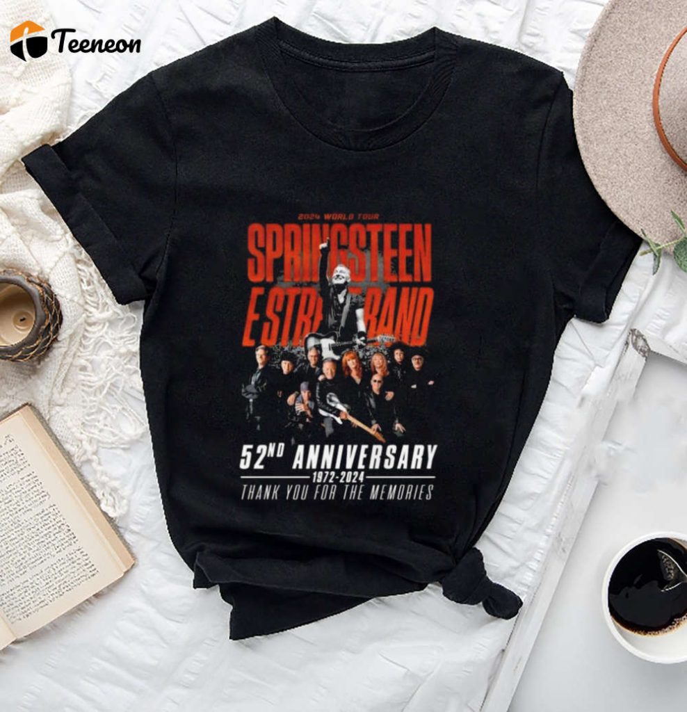 Official Bruce Springsteen E Street Tour Shirt - World Tour Merchandise 2