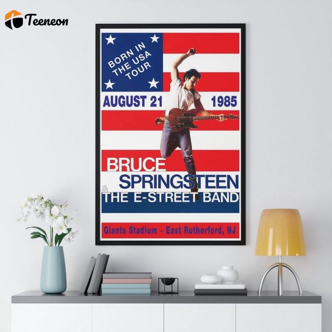 Bruce Springsteen - Born In The Usa Tour - Concert Poster For Home Decor Gift 1