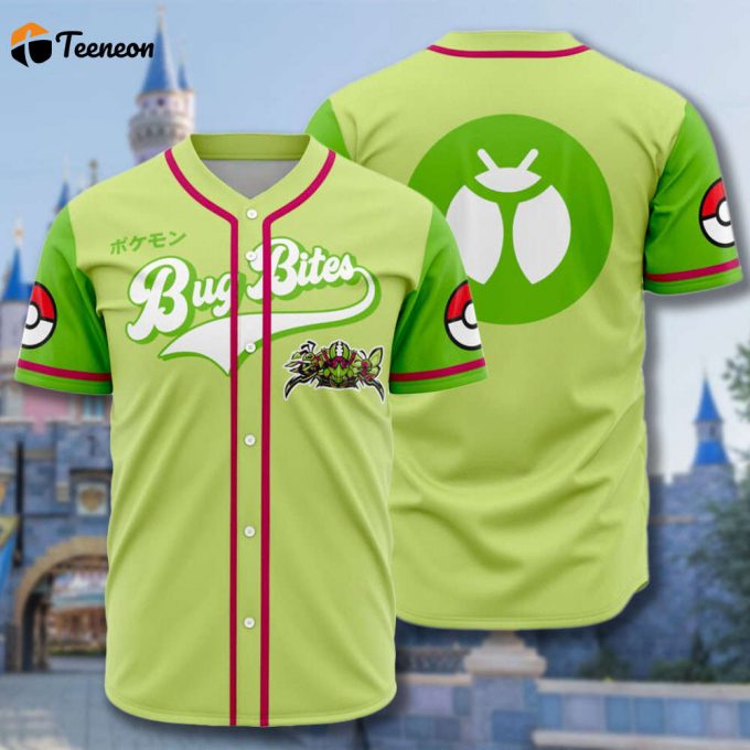 Bug Type Baseball Jersey Japanese Animated Shirt &Amp;Amp; Gift 1