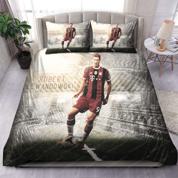 Bundesliga Bayern Munich Lewandowski 94 Bedding Set Gift For Fans: Perfect Gift For Fans!