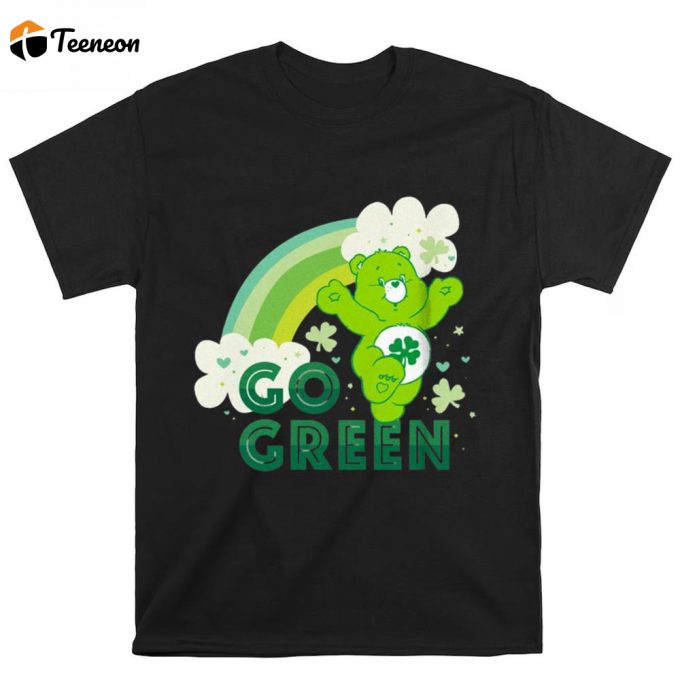 Care Bears St. Patrick’s Day Good Luck Bear Go Green T Shirt 1