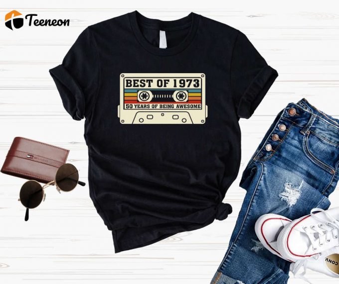 Vintage Cassette Tape Birthday Shirt Best Of 1973 1983 90S Country Music Tee 80S Cassette Tapes &Amp;Amp; Country Music Birthday Shirt 1