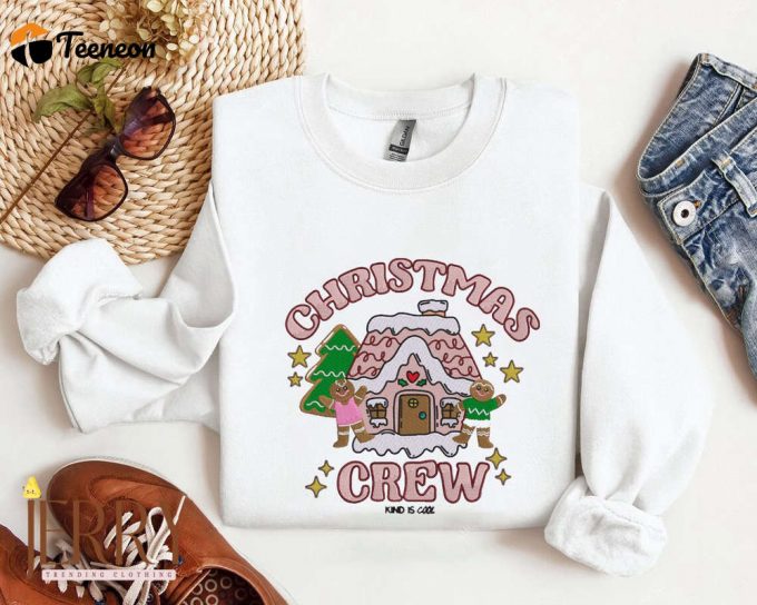 Christmas Crew Embroidered Sweatshirt 1