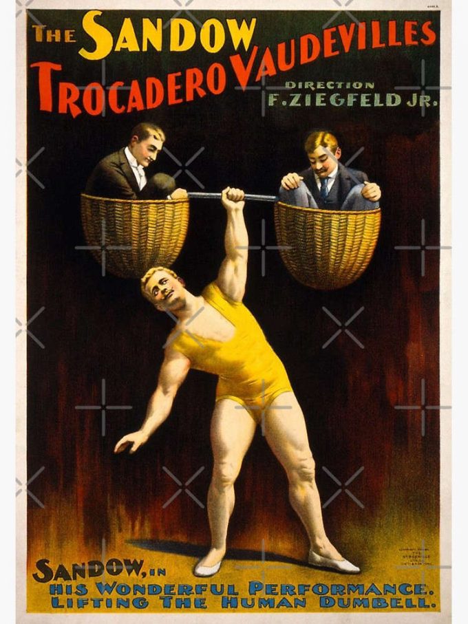 Circus Strongman Vintage Premium Matte Vertical Poster For Home Decor Gift 2