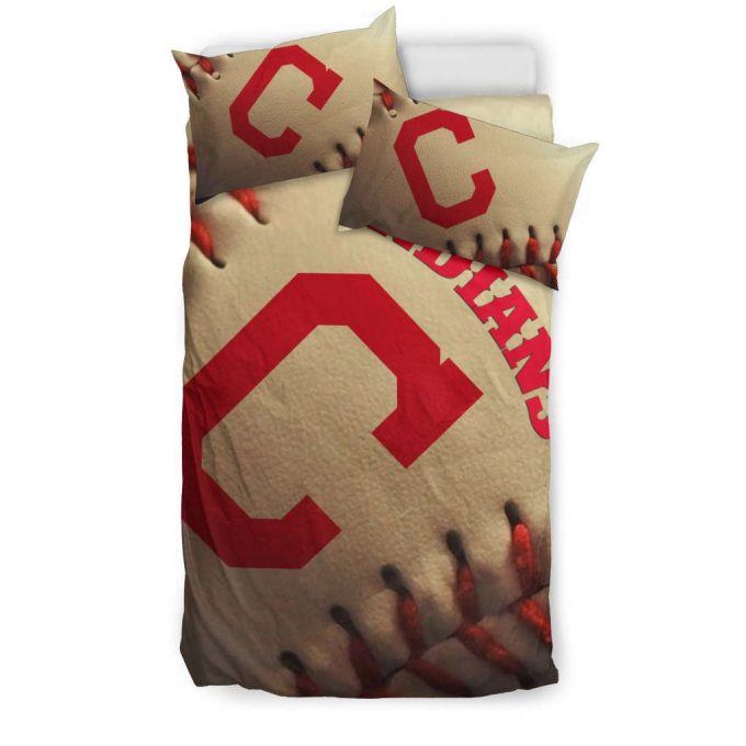 Cleveland Indians 3Pcs Bedding Set Gift For Fans - Perfect Gift For Fans With Duvet Cover &Amp;Amp; Pillow Cases #2382 1
