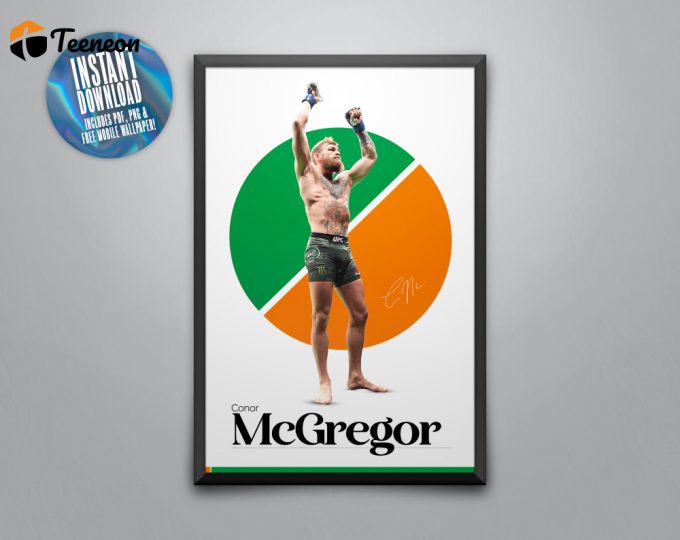 Conor Mcgregor, Mcgregor Print, Conor Mcgregor Poster, Conor Mcgregor Ufc, Ufc Poster, Ufc Prints, Sports Den, Sports Poster, Basement Den 1