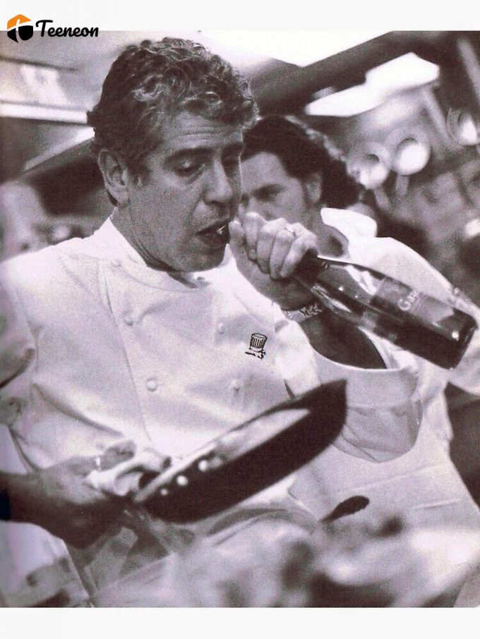 Cook And Open Beer - Anthony Bourdain Poster For Home Decor Gift Premium Matte Vertical Poster For Home Decor Gift 1