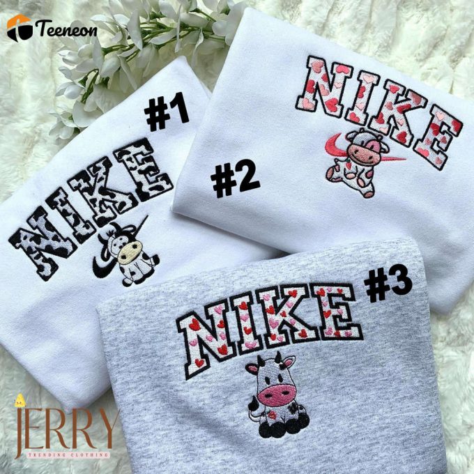 Cow Nike Embroidered Sweatshirt 1