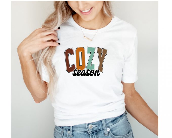 Cozy Season Shirt, Thanksgiving Shirt, Fall Shirt, Most Wonderful Time Of The Year, Fall Vibes Shirt, Gift For Her, Cute Autumn Shirt 3