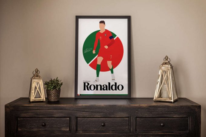 Cristiano Ronaldo Poster, Portugal Football, Soccer Gifts, Sports Poster, Football Player Poster, Soccer Wall Art, Sports Bedroom Posters 8